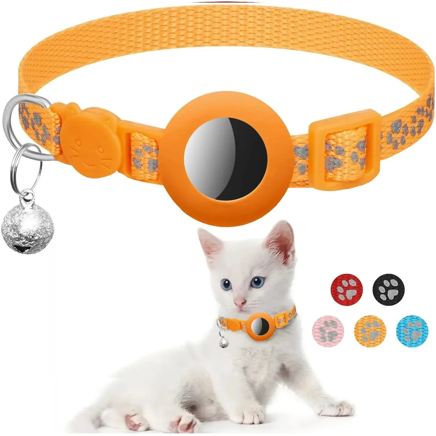Safe & Stylish Cat AirTag Collar