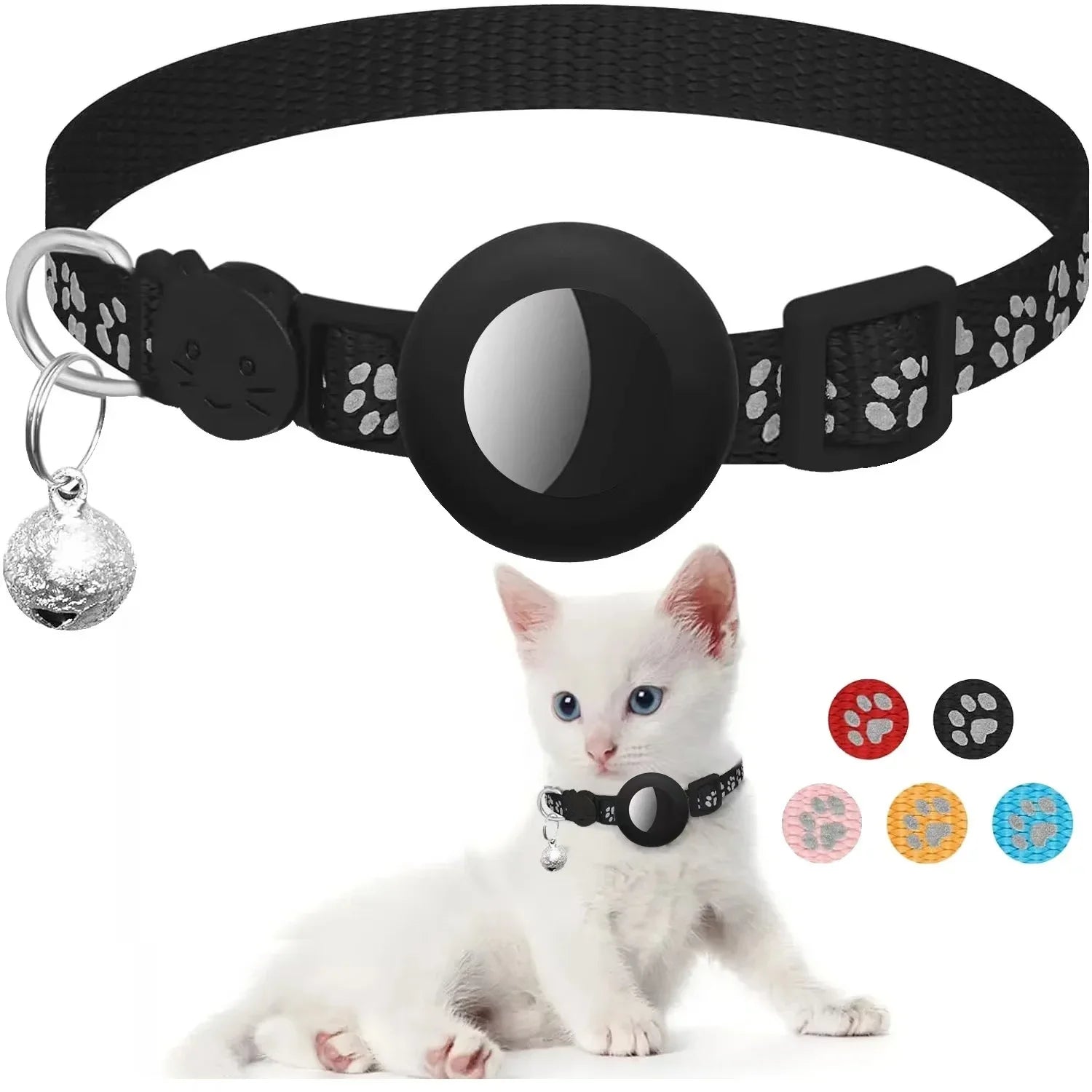 Safe & Stylish Cat AirTag Collar
