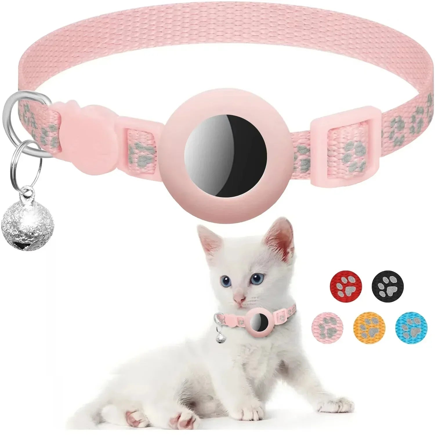 Safe & Stylish Cat AirTag Collar